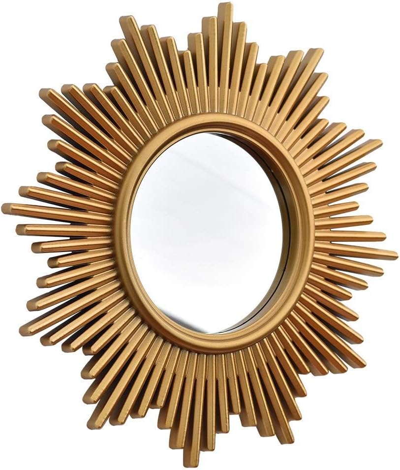 Gold Round Wall Mirrors Pack of 3 for Room & Home, Small Circle Mirrors for Modern Decor