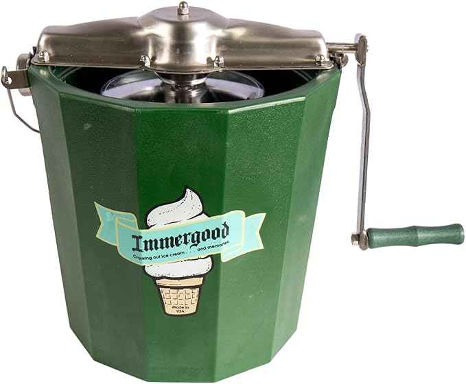 PREMIUM 4 qt. - Stainless Steel Ice Cream Maker - Hand Crank