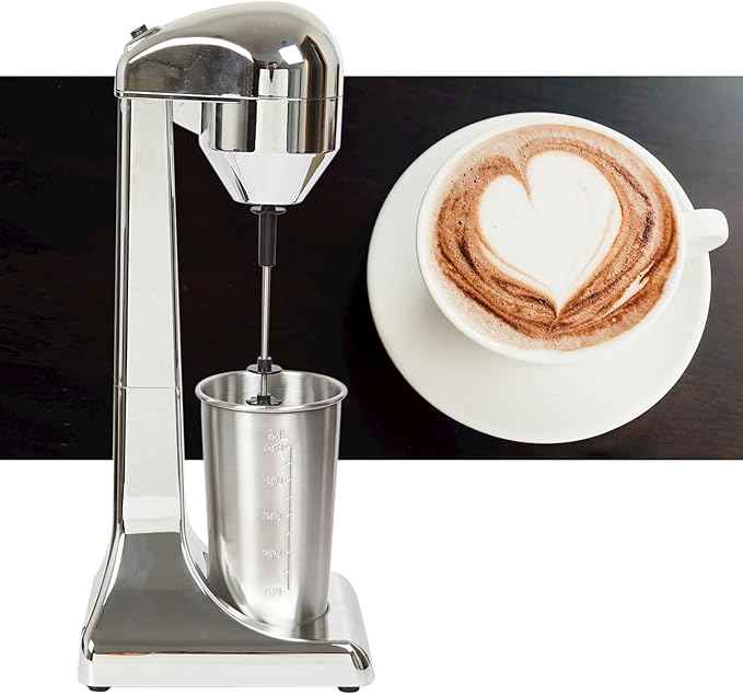 Electric Milkshake Maker, Ice Cream Mixer Machines, 110V Commercial Drink Smoothie Blender for Coffee Shops, Tea Stores to Making Fruit Tea, Coffee, Stirred Drinks (1 Head 500ml)