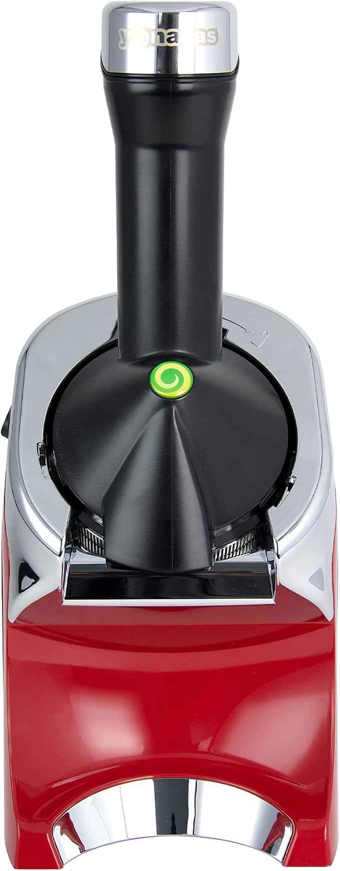 Yonanas 988RD Deluxe Vegan, Dairy-Free Frozen Fruit Soft Serve Maker, Includes 75 Recipes, 200 W, Red
