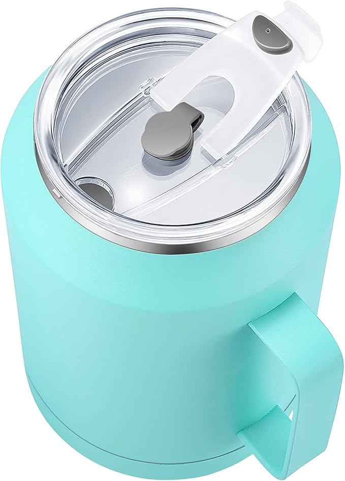 Zenbo 50 oz Mug Tumbler – Stainless Steel Vacuum Insulated Mug with Handle,Lid and Straw,Keeps Drinks Cold up to 36 Hours – Sweat-Proof Body, Dishwasher Safe