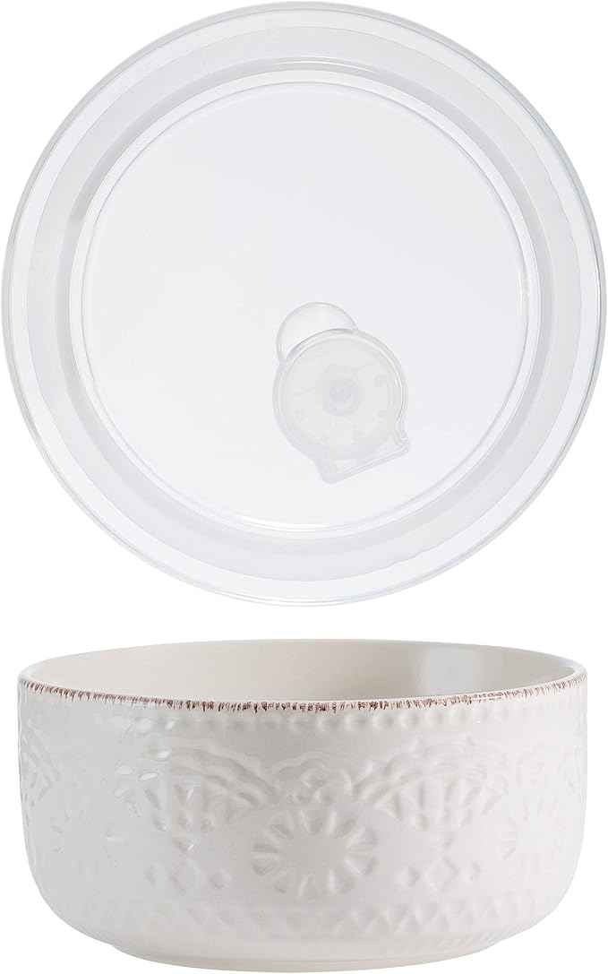 Pfaltzgraff Chateau Storage Bowls, 6 inch, Cream