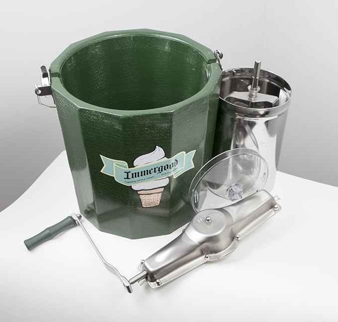 PREMIUM 4 qt. - Stainless Steel Ice Cream Maker - Hand Crank