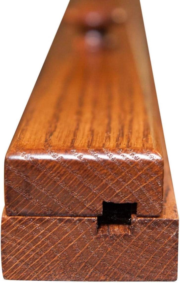 RRD Quilt Hanger for Wall for Display (54") Amish Made Wooden Quilt Rack Wall Mount - Rustic Tapestry Quilt Wall Hangers (Oak Wood, Michaels Stain, 54" Long)