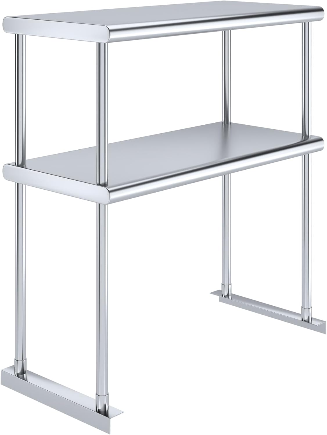 AmGood Double OverShelf Stainless Steel NSF - Many (30" Long x 14" Deep) - Lumora Casa