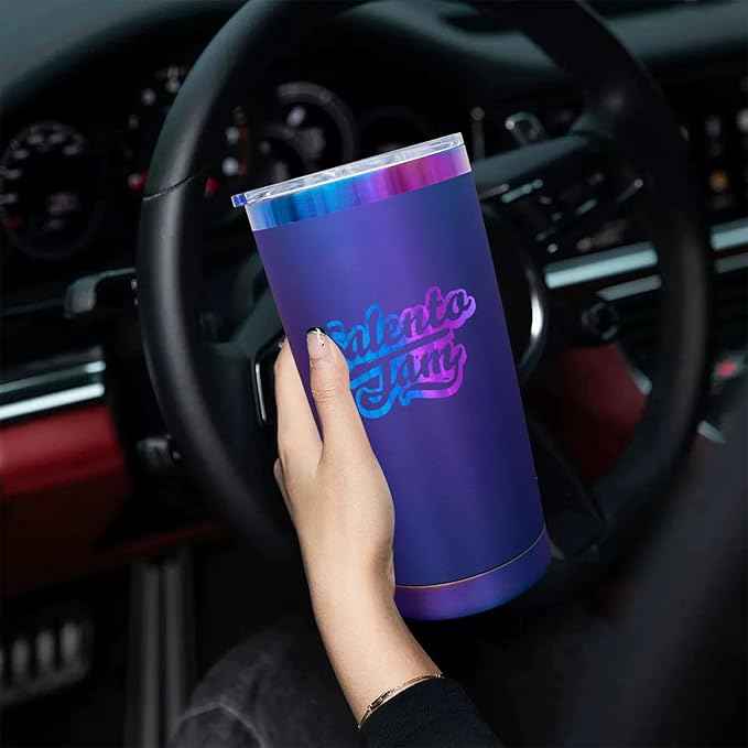 20 oz Tumbler Bulk 8 Pack Stainless Steel Tumblers with Lids and Straws, Double Wall Vacuum Insulated Travel Coffee Mug for Laser Engrave, Powder Coated Cups for Hot and Cold Drinks (Blue,8 pack)