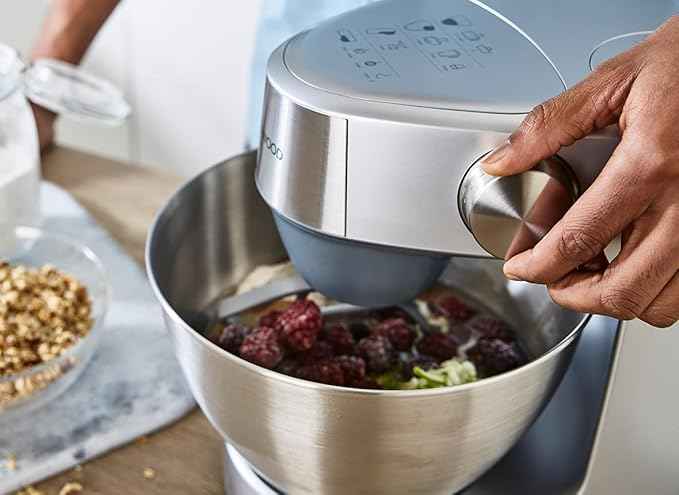 Kenwood Prospero+ KHC29A.O0SI Kitchen Processor, Kitchen Gadgets and Appliances, Stainless Steel Bowl 4.3 L, with K Mixer, Hook and Whisk, Glass Mixer, 3 Disc Food Processor, Citrus Press and Scale