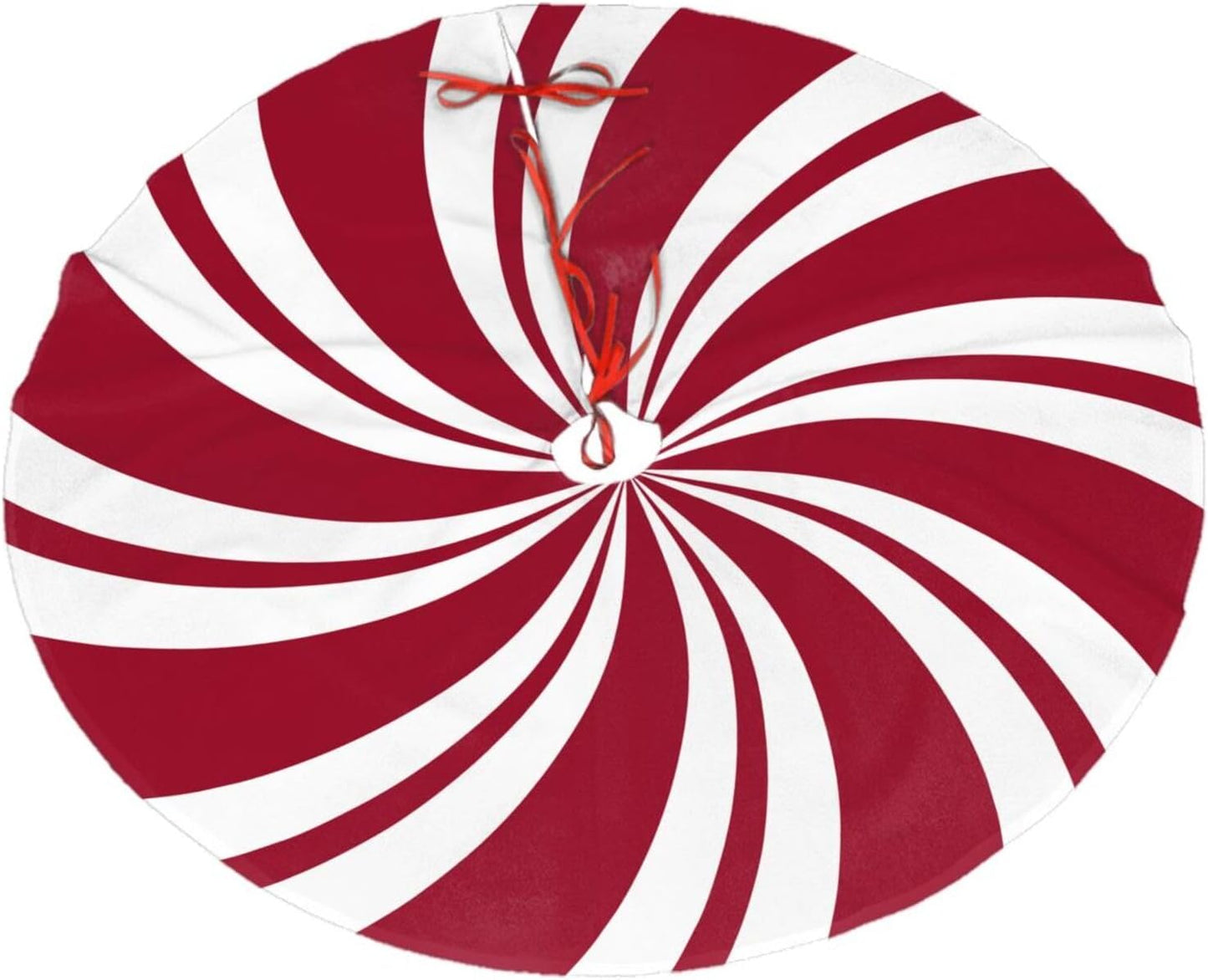 Christmas Tree Skirt,Mint Sugar Double Swirl Candy Xmas Tree Skirt Rustic Farmhouse Tree Skirt for Christmas Decor Xmas Holiday Home Party Decorations30