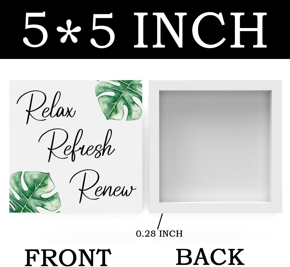 Boho Bathroom Decor, Funny Bathroom Decor, Funny Bathroom Wall Art, Black and White Bathroom Decor, Bathroom Decor for Shelves, Wooden Box Decor Sign for Home Farmhouse Office Living Room Table Shelf