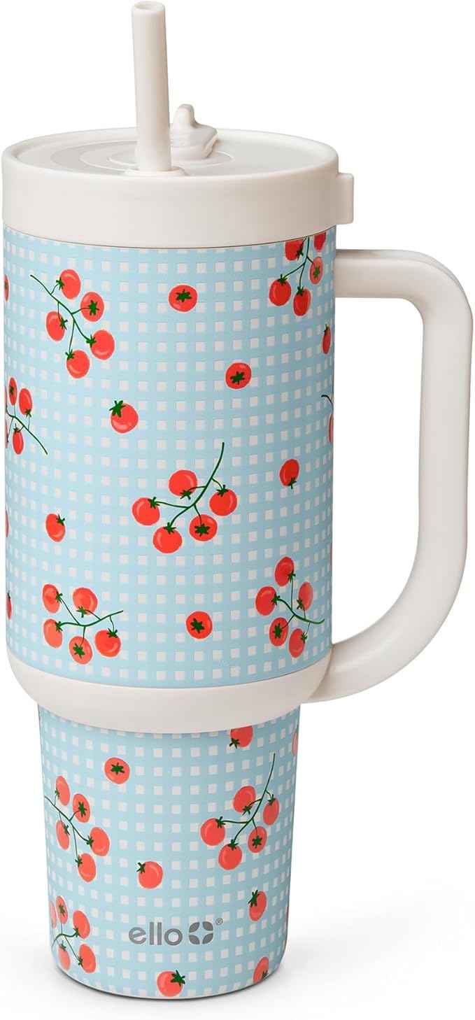 Ello Oasis 40oz Stainless Steel Tumbler - Picnic On The Vine