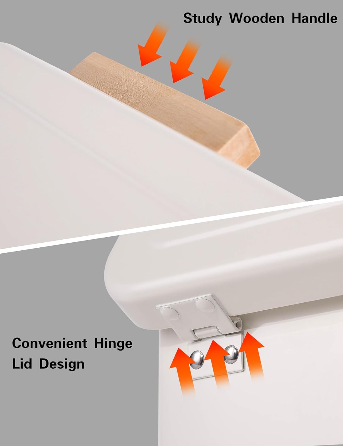 Dryer Sheet Holder with Hinged Lid for Laundry Room Organization, Metal Farmhouse Dryer Sheet Container, Laundry Room Decor and Accessories (Cream)