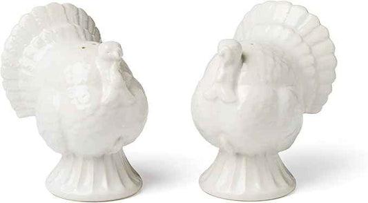 Lenox 898334 French Perle Carved Turkey Salt & Pepper Set