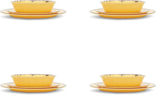 Fox Run 48790 Melamine Dinnerware Set, 10", Yellow