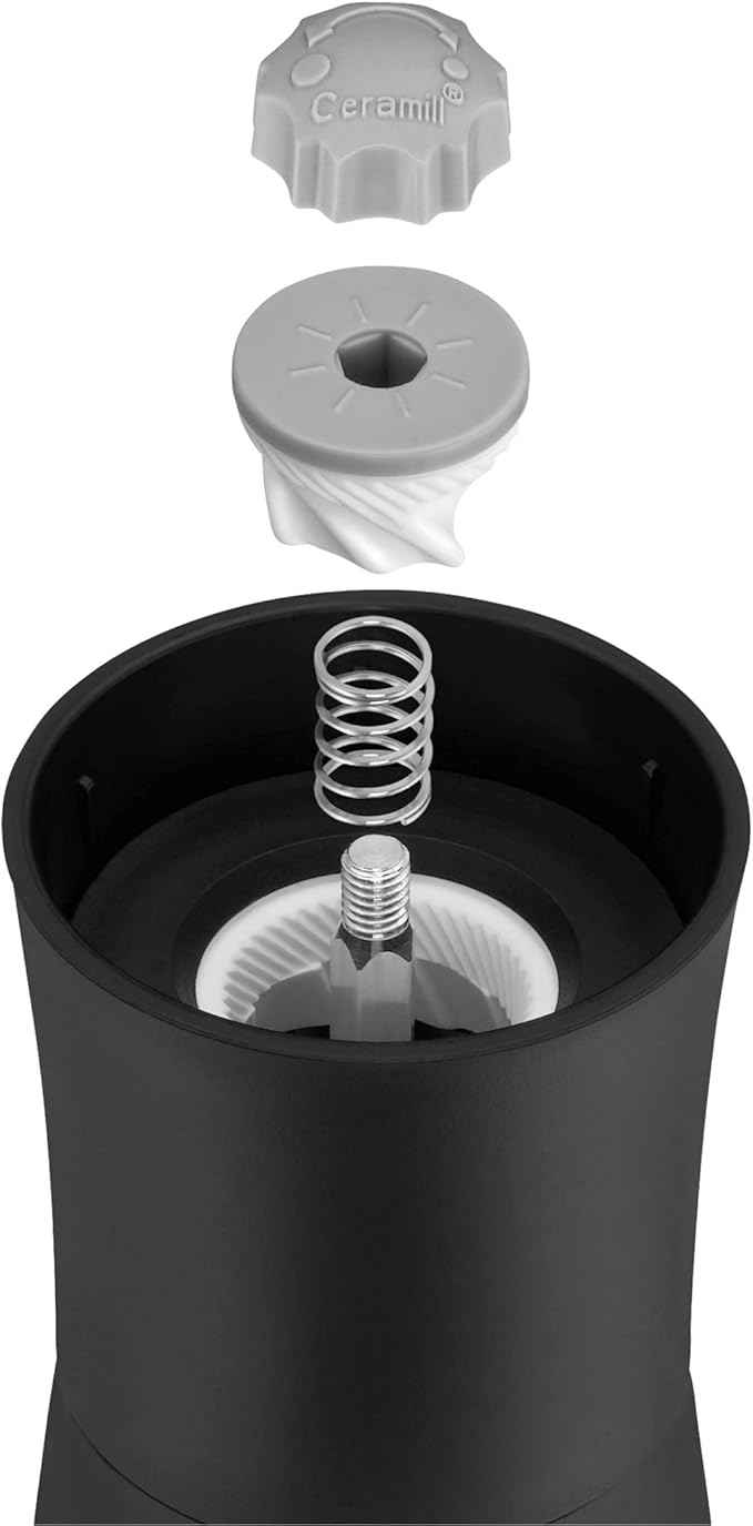 WMF Trend Spice Mill Black Empty with Ceramic Grinder.