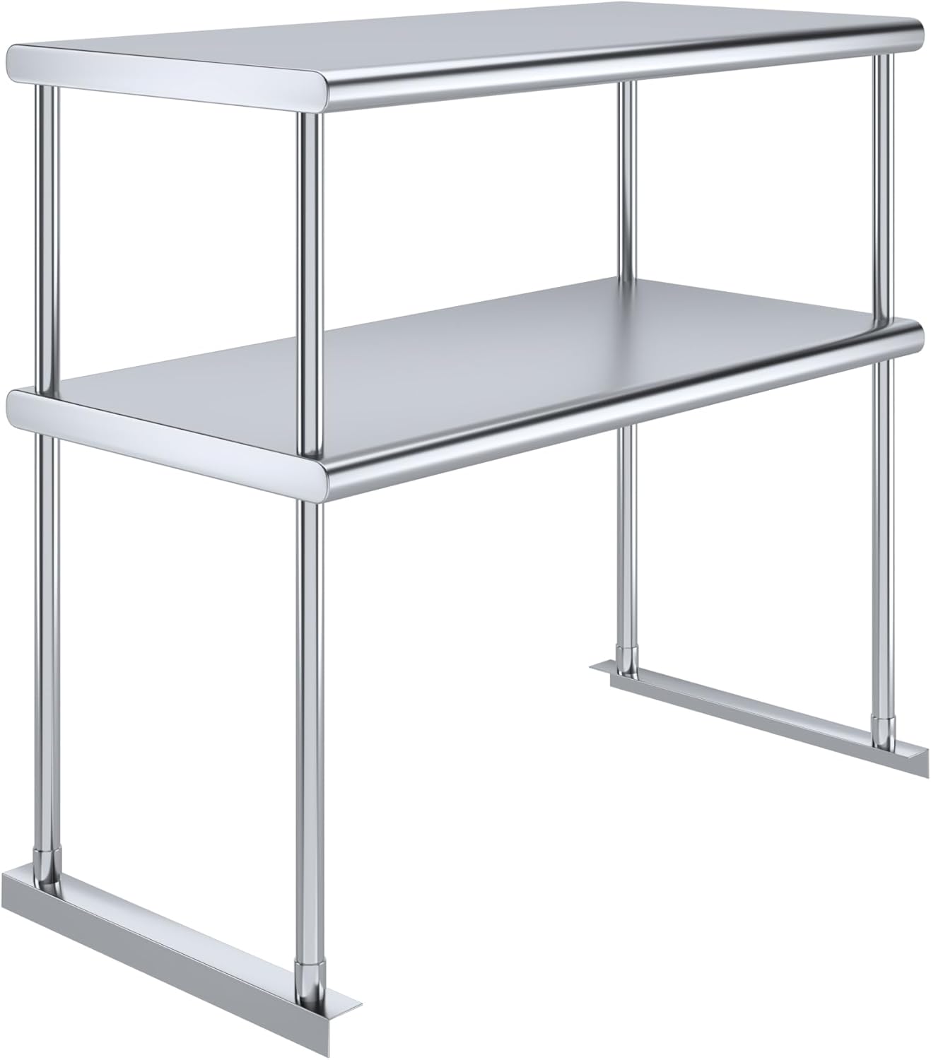 AmGood Double OverShelf Stainless Steel NSF - Many (36" Long x 18" Deep) - Lumora Casa