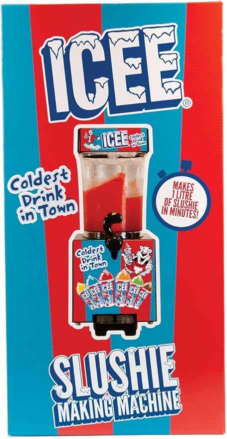 iscream Genuine ICEE Brand Counter-Top Sized ICEE Slushie Maker - Spins Your Pre-Chilled Ingredients with Your Ice into ICEE Slushies!