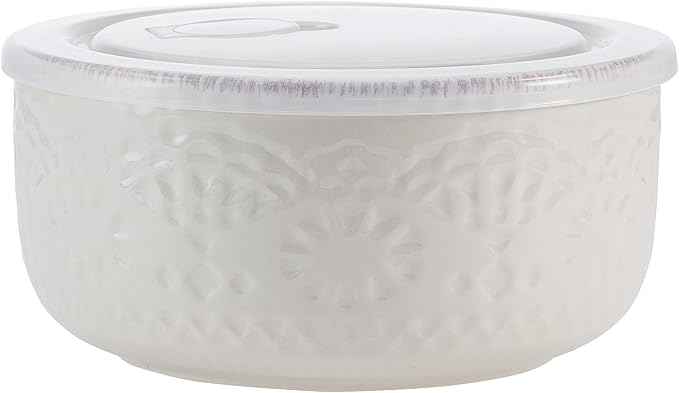 Pfaltzgraff Chateau Storage Bowls, 6 inch, Cream