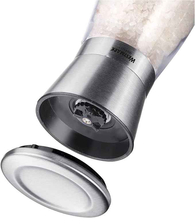 Westmark 63352260 Spice Mills Set, Glass, Stainless Steel, ABS, PE, PP, Ceramic, stainlesssteel