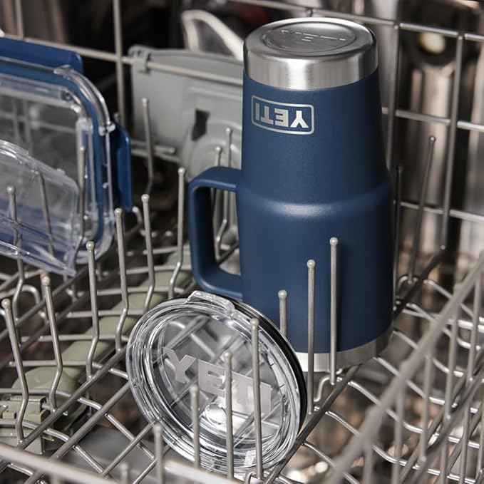 YETI Rambler 35 oz Straw Mug 2.0 - Double-Wall Vacuum Insulation for Cold Beverages – Dishwasher Safe – Cupholder Compatible – Reusable Straw – Comfortable Grip Handle – Travel Mug - Seafoam