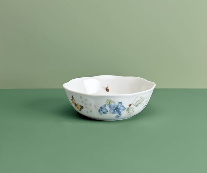 Lenox 806735 Butterfly Meadow All-Purpose Bowl, 1-Piece, 6.25' L x 6.25' W x 2.3' H, 20-Fl oz, Service For 1