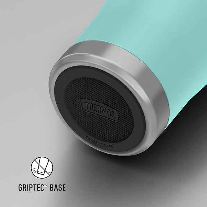 THERMOS ICON SERIES, Stainless Steel Tumbler with Slide Lock, 24 Ounce, Sea Green