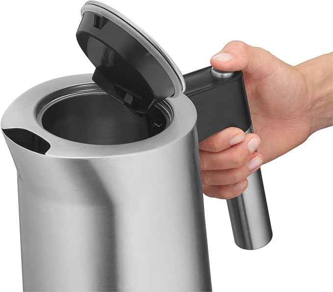WMF Kineo Wasserkocher mit Temperatureinstellung 1,6l, Kalkfilter, 3000 W, Live-Temperaturanzeige, elektrischer Wasserkocher edelstahl matt