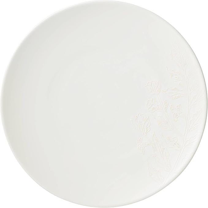 Oneida 897397 Roseto 12-Piece Dinnerware Set, White
