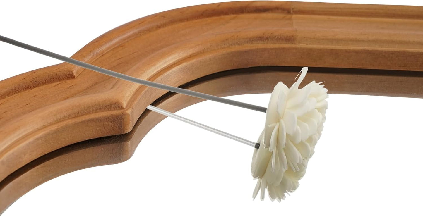 WallBeyond 30" x 40" Wood Bathroom Mirror for Wall Mounted, Rustic Rounded Corner Vanity Mirror for Entryway, Living Room or Bedroom Home Decorative [30" x 40" Natural Color]