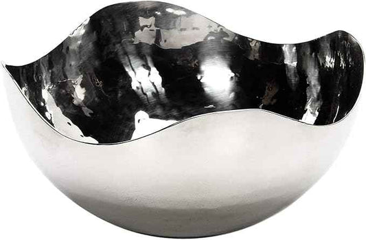 Hosley 5.75 Inch Diameter Silver Finish Metal Bowl, Ideal for Potpourri, LED Candles, Weddings, Special Events, Center Pieces, Craft. Use Decor to Coordinate O3
