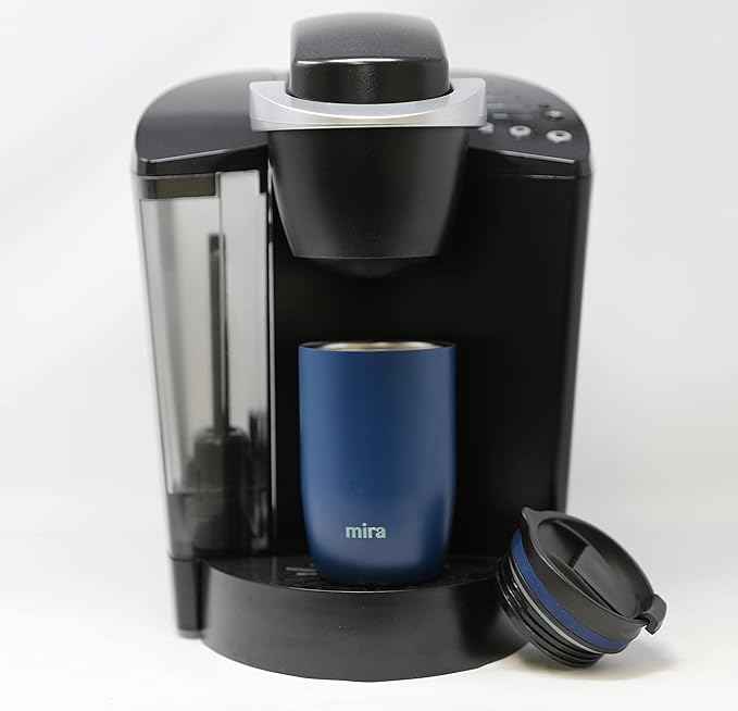 MIRA 12 oz Travel Coffee Mug - Insulated Stainless Steel Tumbler with Screw Lid - Admiral Blue
