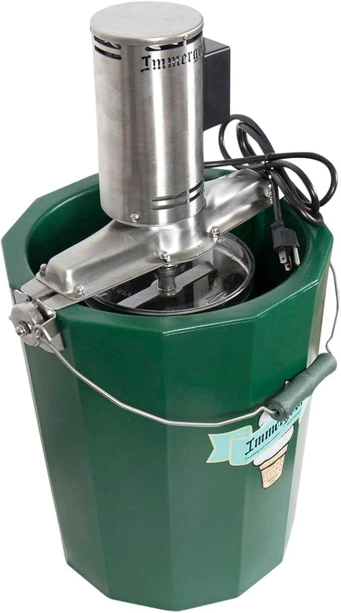 8 qt - Electric Ice Cream Maker - Stainless Steel - 110 volt
