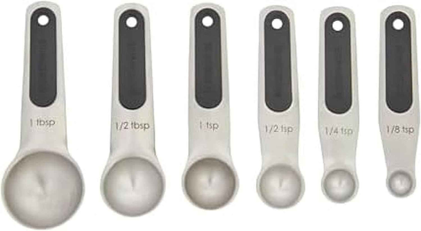 Farberware Professional Stainless SteelMeasuring Spoons Precision and Ease in Every Scoop, Features Magnetic Handles for Easy Storage, Dishwasher Safe
