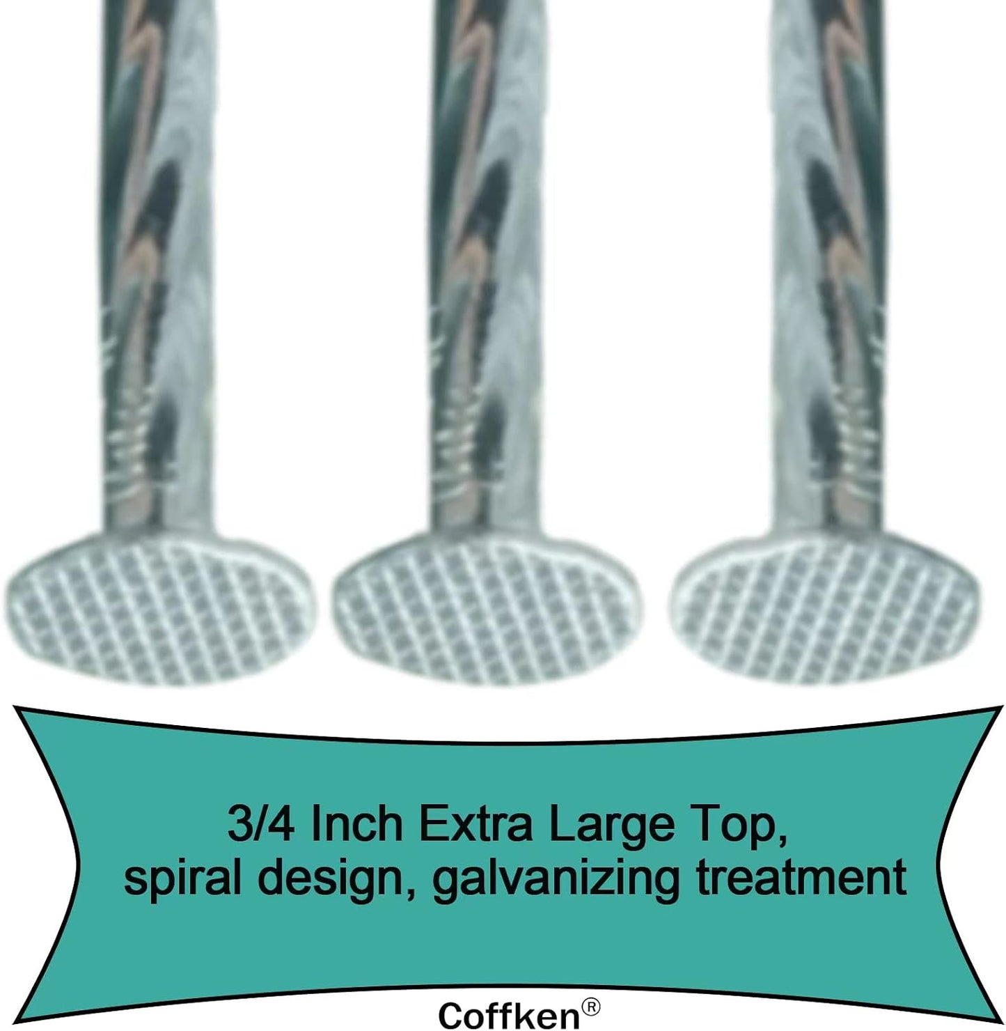 12" Heavy Duty Spiral Landscape Spikes - Solid Galvanized Metal Garden Stakes for Fixing Paver Edging, Weed Barriers, Artificial Lawn, Tent, Garden Plants and More (50 Pack)