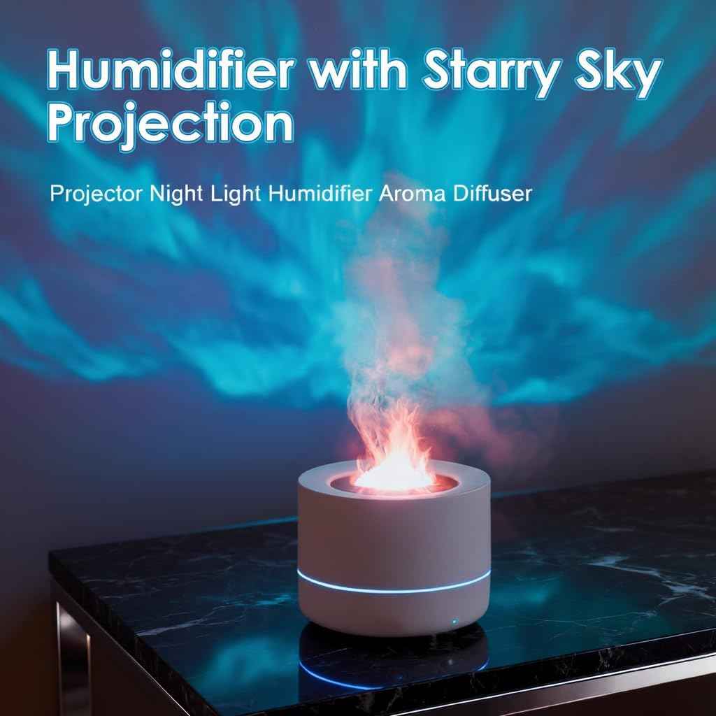 Northern Lights Projector,Ocean Wave & Aurora Galaxy Light with 12 Color Patterns RGB LED Mood Lighting for Bedroom,Suitable as for Women,Children,Teenagers and Girls