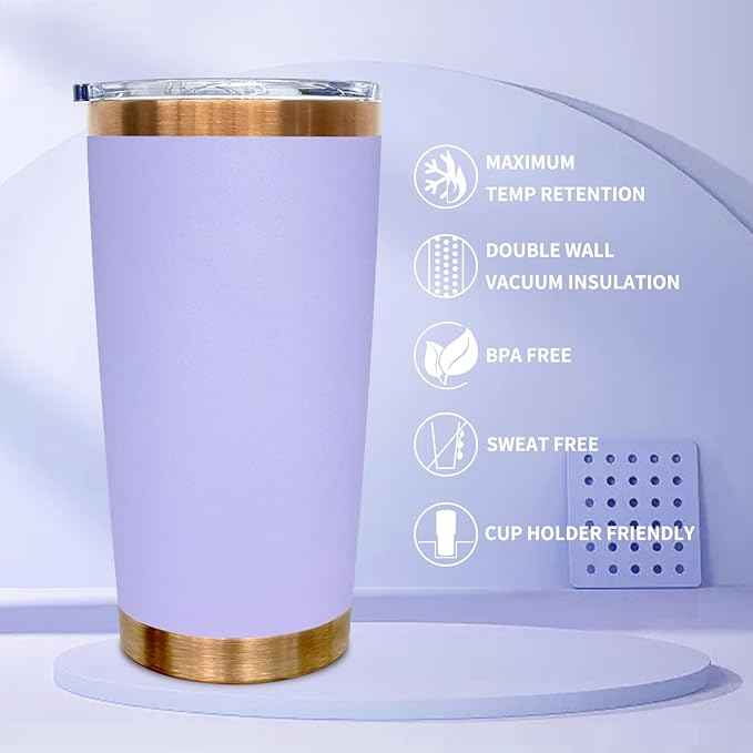 20 oz Tumbler Bulk 8 Pack Stainless Steel Tumblers with Lids and Straws, Double Wall Vacuum Insulated Travel Coffee Mug for Laser Engrave, Powder Coated Cups for Hot and Cold Drinks (Mixed C,8 pack)