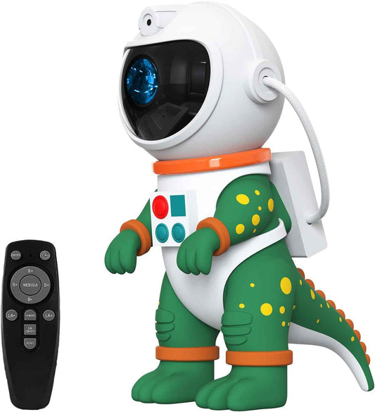 PANAMALAR Dinosaur Star Galaxy Projector, Astronaut Galaxy Light Projector 360 Rotation with Remote Control/Nebula Effect/Timer, Starry Sky Night Light Projector for Kids Bedroom Christmas Party
