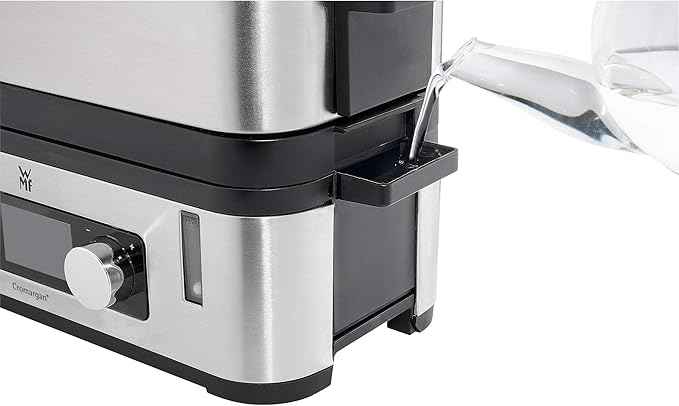 WMF 415090011 Vitalis E Steamer Steel, Black, Silver