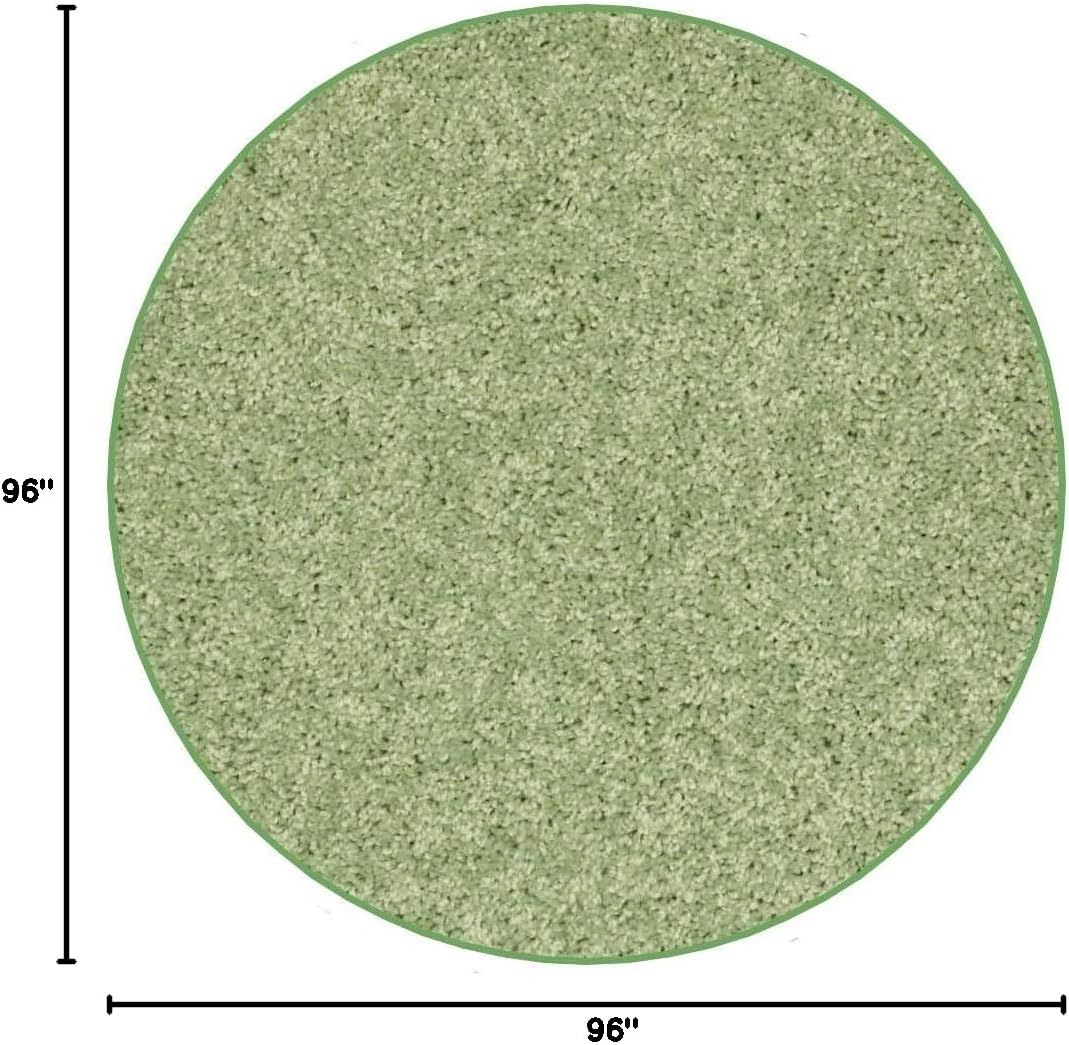 KOECKRITZ Soft and Colorful Kids Classroom Area Rugs (Passes Flammability Pill Test) Many Sizes and Bright Colors to Select from (8' Round, Lime)