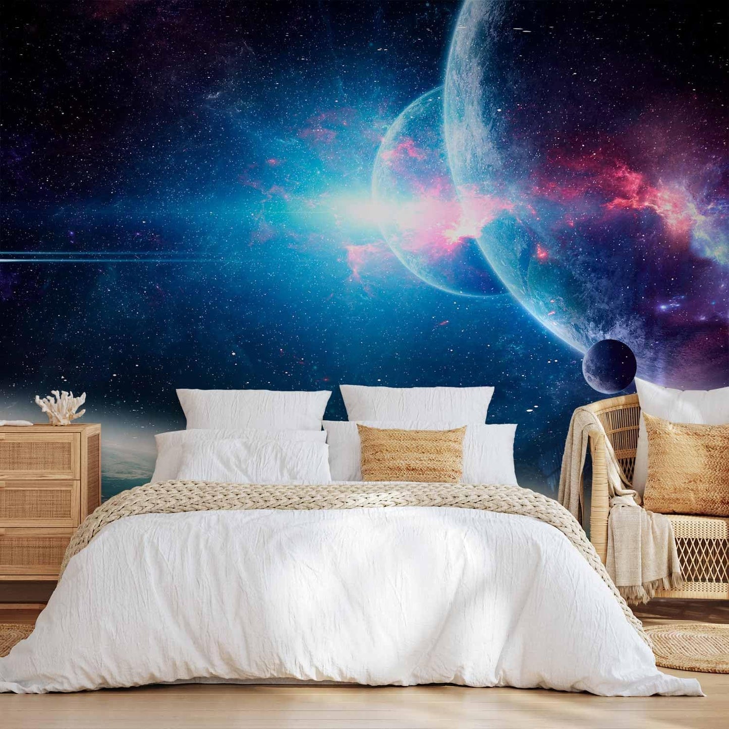 artgeist Premium Wall Mural Cosmos Galaxy 118x83 in - Non-Woven Wallpaper Fleece Wall Decor Photo Print Picture Image Design Stars Solar System Universe Space b-C-10047-a-a
