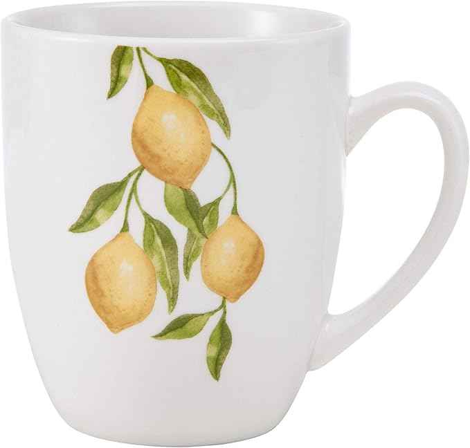 Studio Nova Lemons 16-Piece Dinnerware Set, Service For 4, White