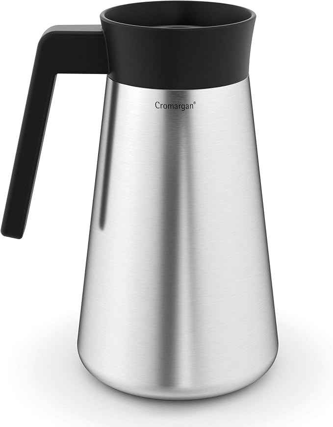 WMF KITCHENminis 0412260011 Aroma Filter Coffee Maker, Thermo-To-Go, Compact, Insulated Jug and Takeaway Mug, Cromargan High Quality, 760 W, Up to 5 Cups