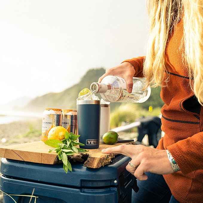 YETI Rambler 10 oz Tumbler, Stainless Steel, Vacuum Insulated with MagSlider Lid, Cape Taupe