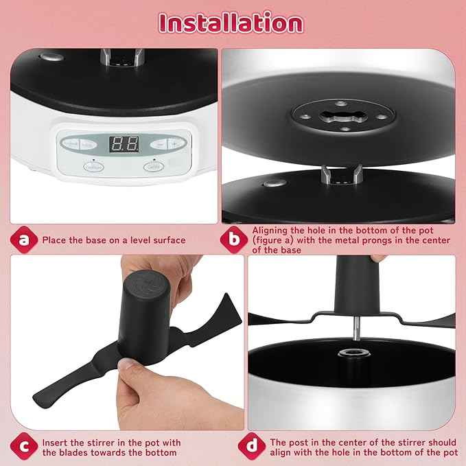 Automatic Jam and Jelly Maker 1000W, Electric Jam Jelly & Sauce Machine 2L Per Batch (≈4 x 16OZ), Electric Pot Stirrer Machine Non-Stick Self Stirring Pot BPA-Free, Replace Ball Fresh Jam Maker