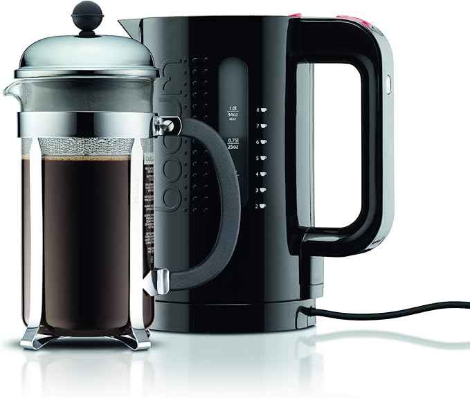 Bodum 11452-01Euro Bouilloire Électrique 1.0 L Noir