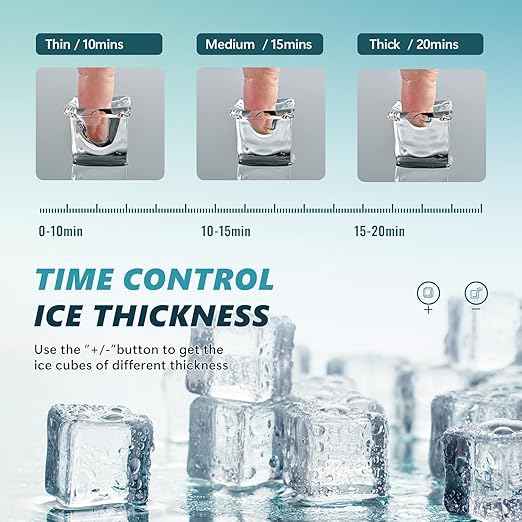 EUHOMY Ice Cube Maker Machine Countertop, 2 Ways to Add Water, 45Lbs/Day 24 Pcs Ready in 13 Mins, Self-Cleaning Portable Compact, with Ice Scoop & Basket, Perfect for Home/Kitchen/Office/Bar