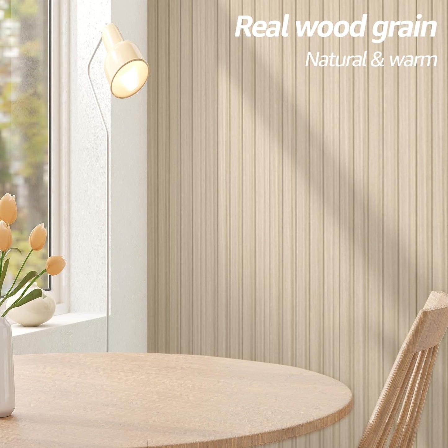 Art3d WPC Wainscoting Panels, 16-Pack 48 x 6 Inch 3D Wall Accents for Interior Wall Decor, Living Room, Bedroom, Black