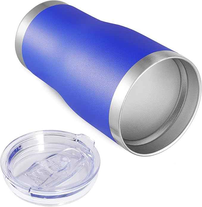 VEGOND 20oz Tumbler Stainless Steel Tumbler Cup with Lid And Straw Vacuum Insulated Double Wall Travel Coffee Mug(Blue 12 Pack)