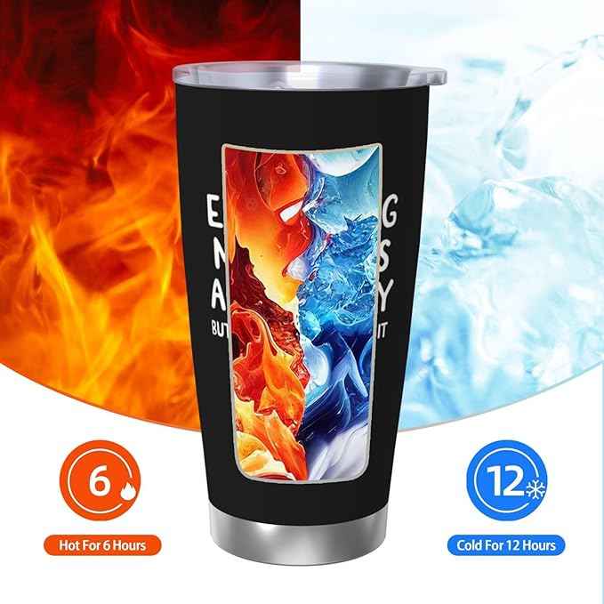 Gift For Couples Anniversary & Valentine's Day with Romantic Love Quote:not easy beimg my wife's arm candy, Insulated Coffee Cup，20 oz Tumbler