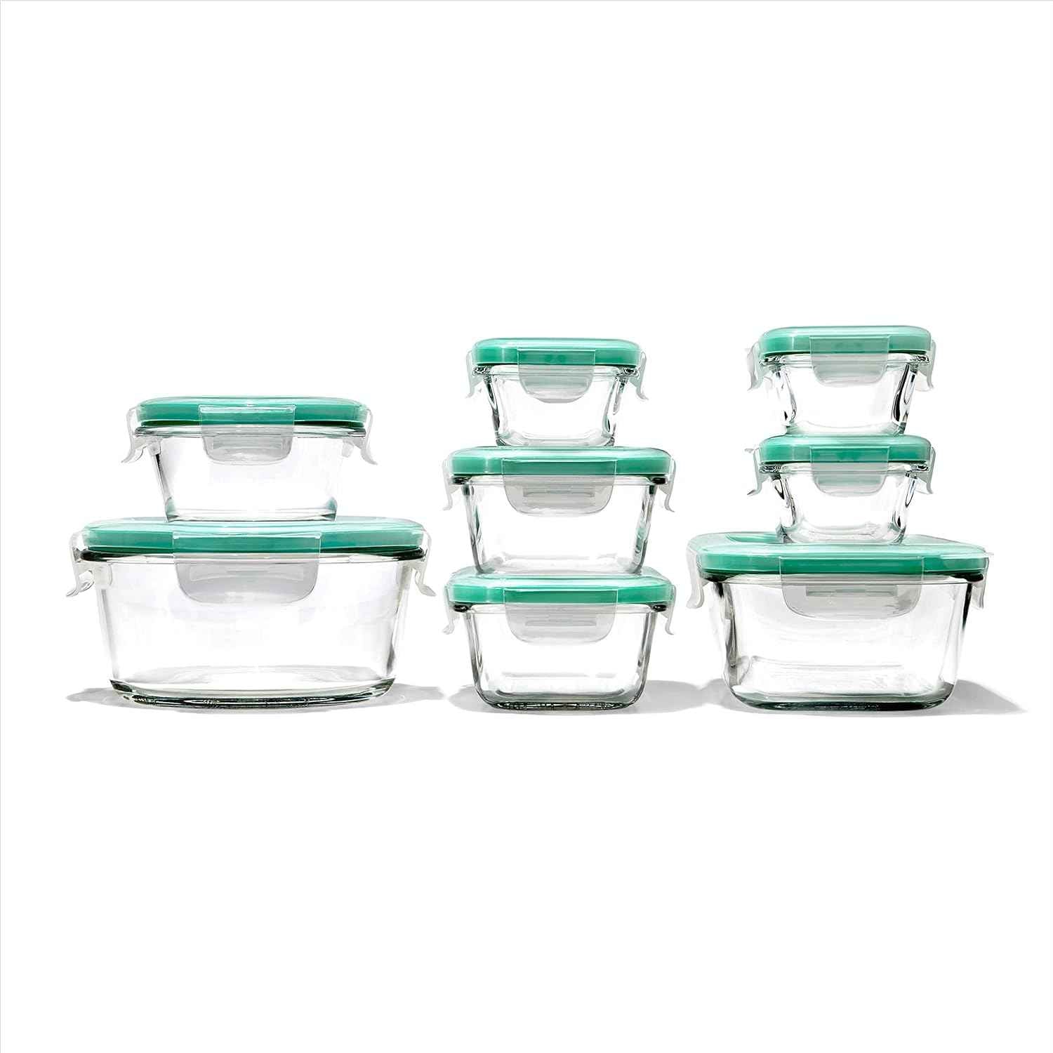 OXO Good Grips 16 Piece Glass Smart Seal Airtight Everyday Container Set