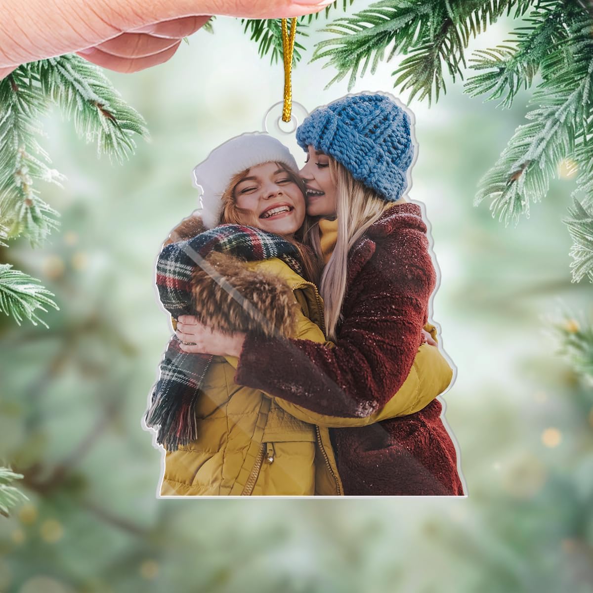 Pawfect House Personalized Photo Ornament, Custom Photo Christmas Ornaments, Best Friend Birthday Gifts For Her, Sister Gift, Christmas Tree Decorations, Friendship Gifts For Women, Sister, 2D Acrylic